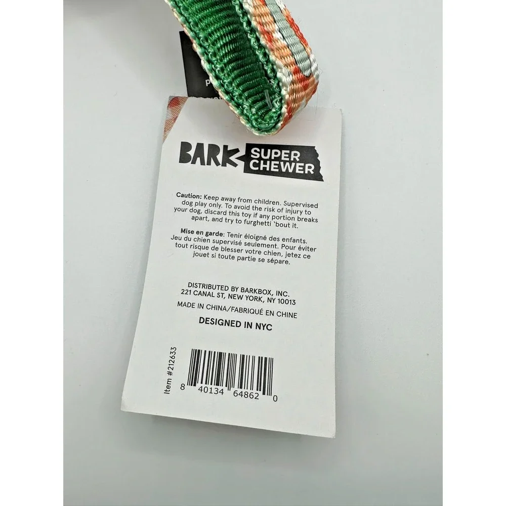 Bark Super Chewer M-L A Squeaky Meat-A-Ball - Beef Scented